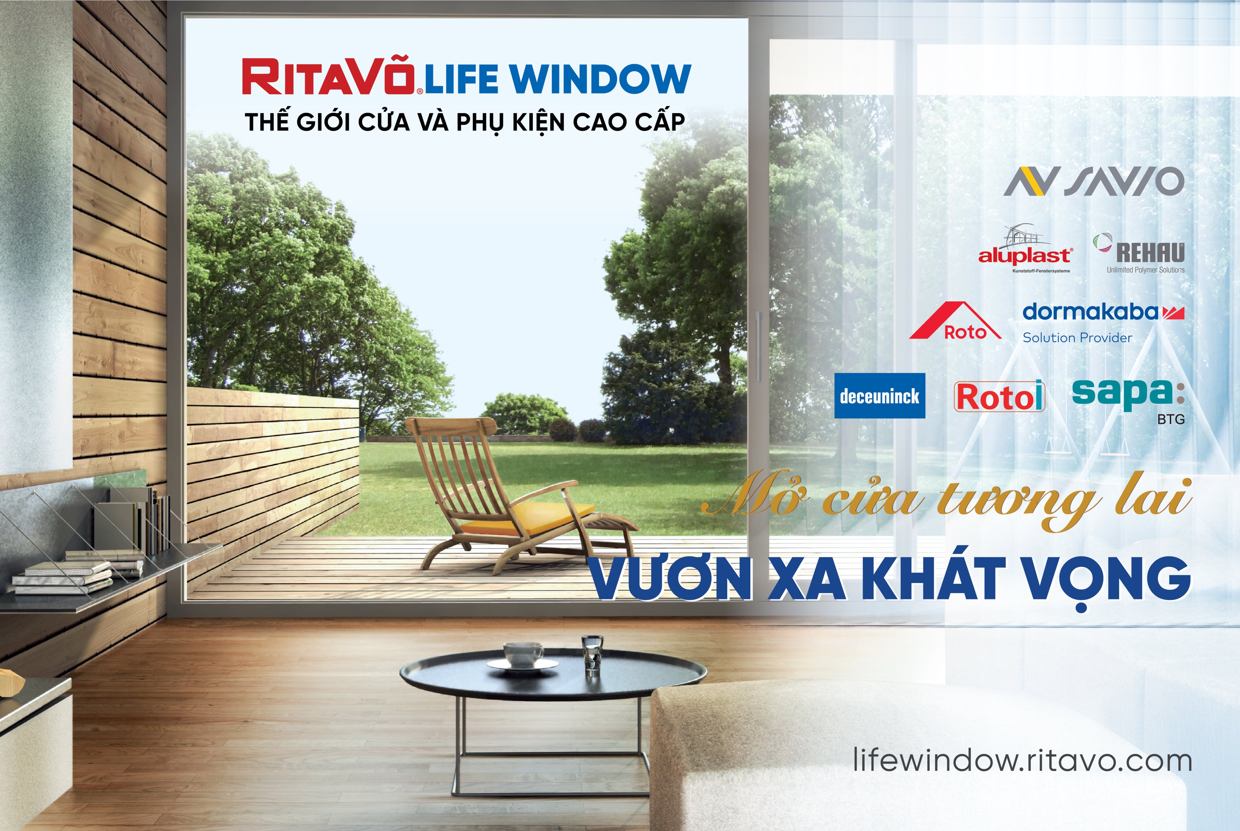 Ra mắt thế giới cửa và phụ kiện cao cấp RitaVõ LifeWindow