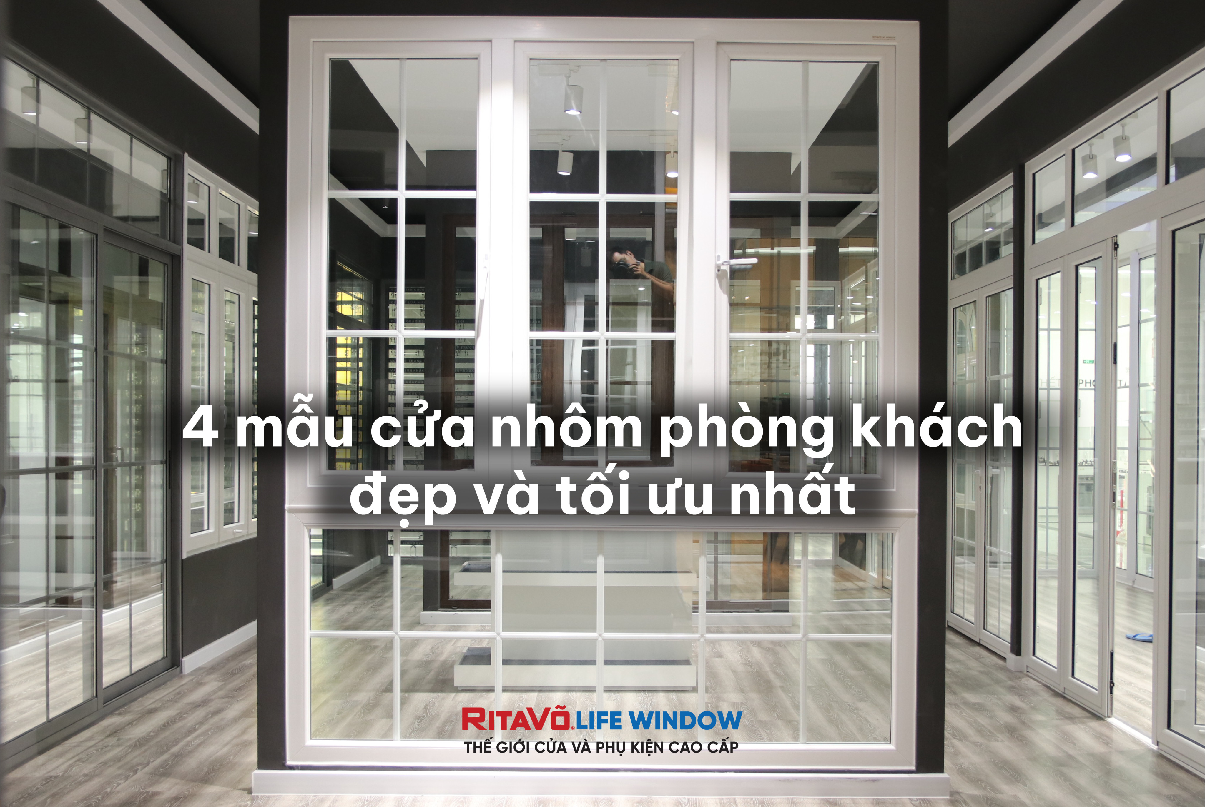 4 mẫu cửa nhôm phòng khách đẹp và tối ưu nhất